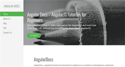Desktop Screenshot of angulardocs.com