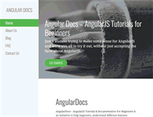 Tablet Screenshot of angulardocs.com